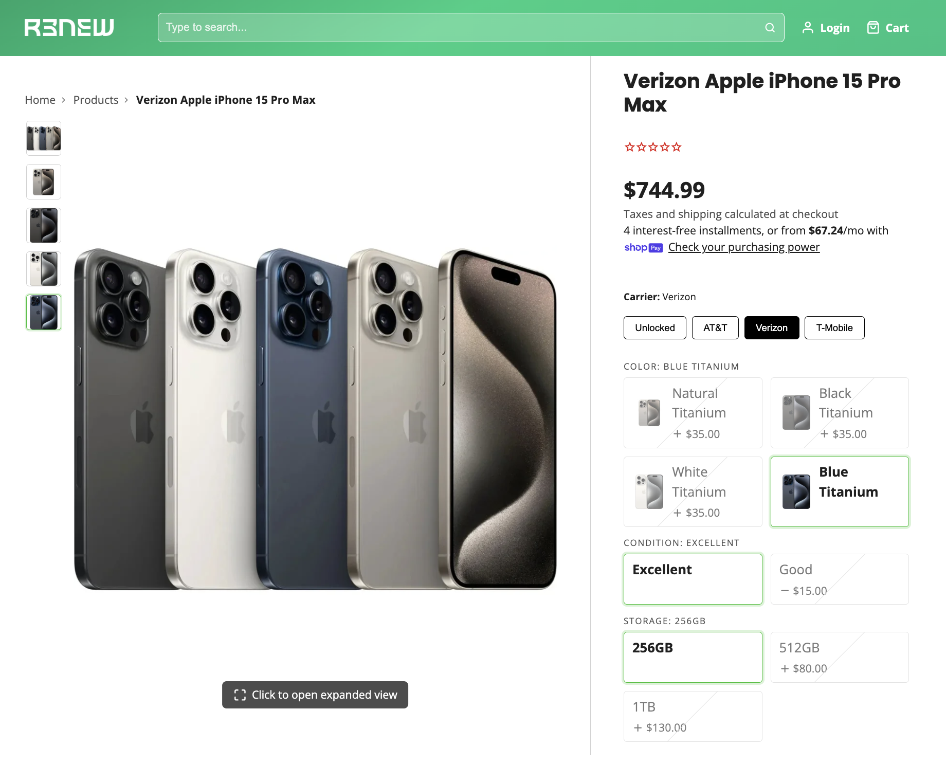 Product Page Optimization - iPhone